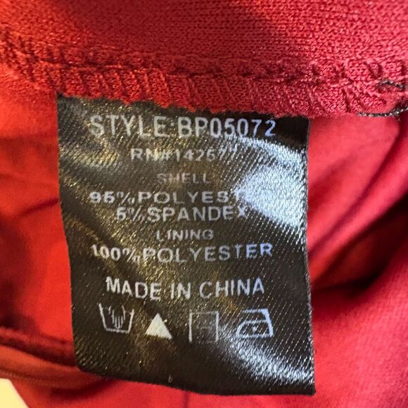 LOVE CHESLEY Strapless Hi Waist Tapered Jumpsuit Womens Small Red/retroglam EUC - Picture 3 of 6